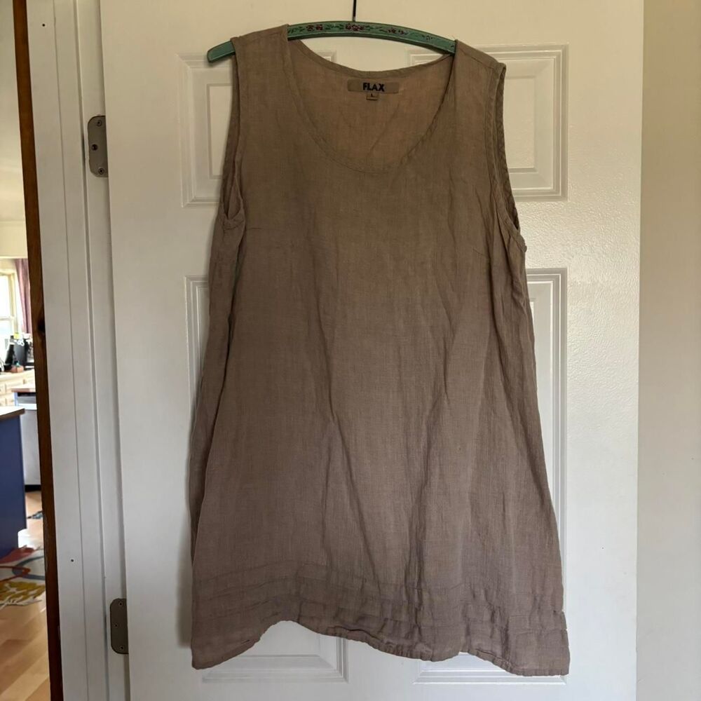 Flax Women's Tan and Brown Dress